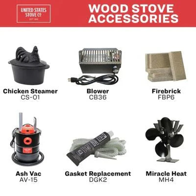 2025 900 square feet EPA-exempt cast iron stove