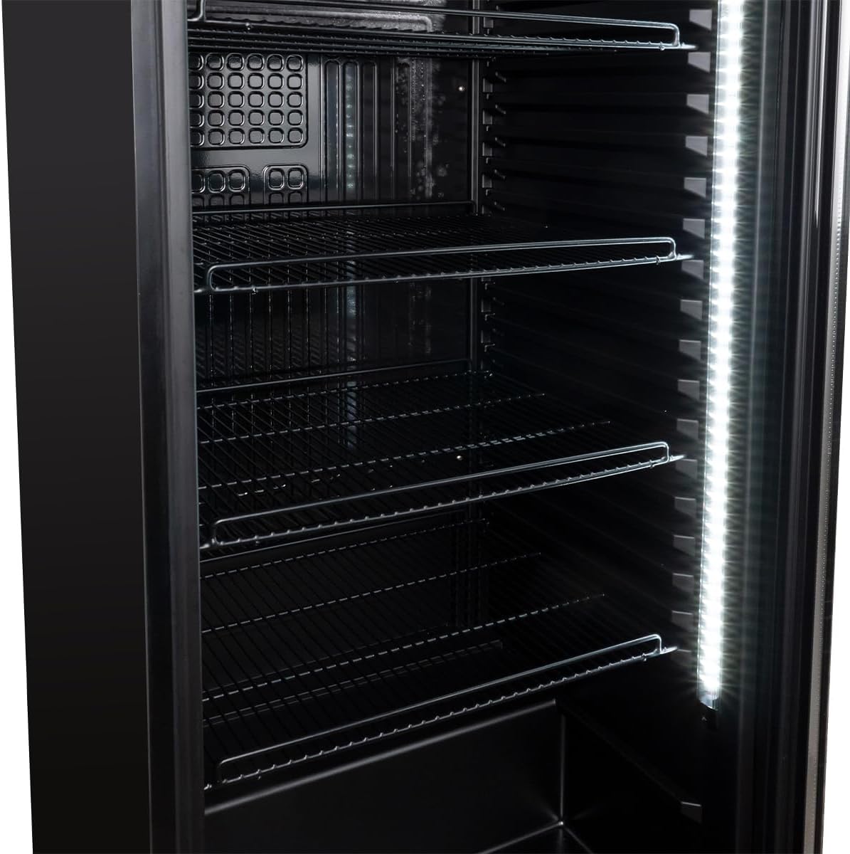 Getränkekühlschrank GKS-230 I 230 L Getränkekühlschrank mit Glastür & LED I Flaschenkühlschrank abschließbar I Bierkühlschrank 0 bis +8 °C