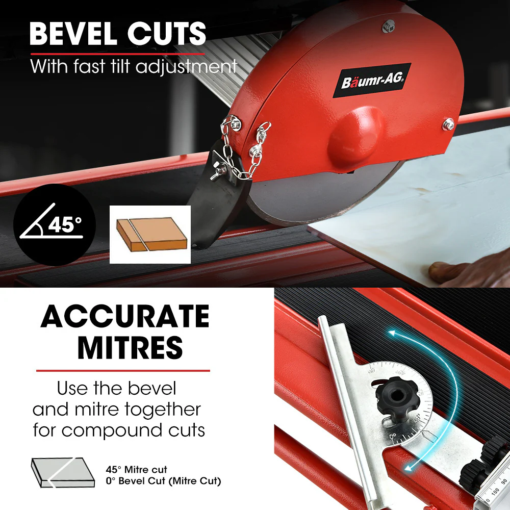 BAUMR-AG 800W Electric Tile Saw Cutter with 200mm (8
