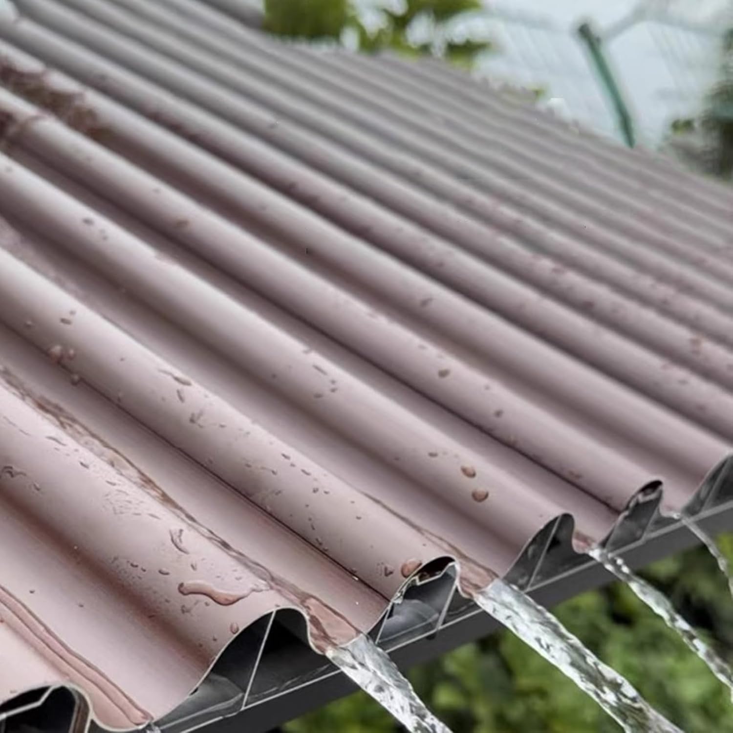 Wellbleche aus Metall für Carport – schnelle Entwässerung, anpassbare Ersatz-Dachplatten und Firstkappe