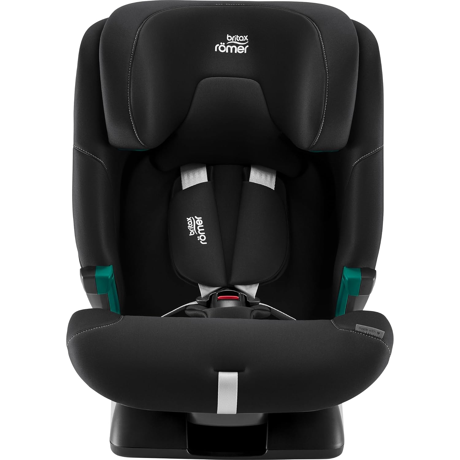 BRITAX RÖMER Kindersitz ADVANSAFIX 2 Z-LINE, für Kinder von 76-150 cm (i-Size) mit und ohne ISOFIX, 15 Monate bis 12 Jahre, Space Black