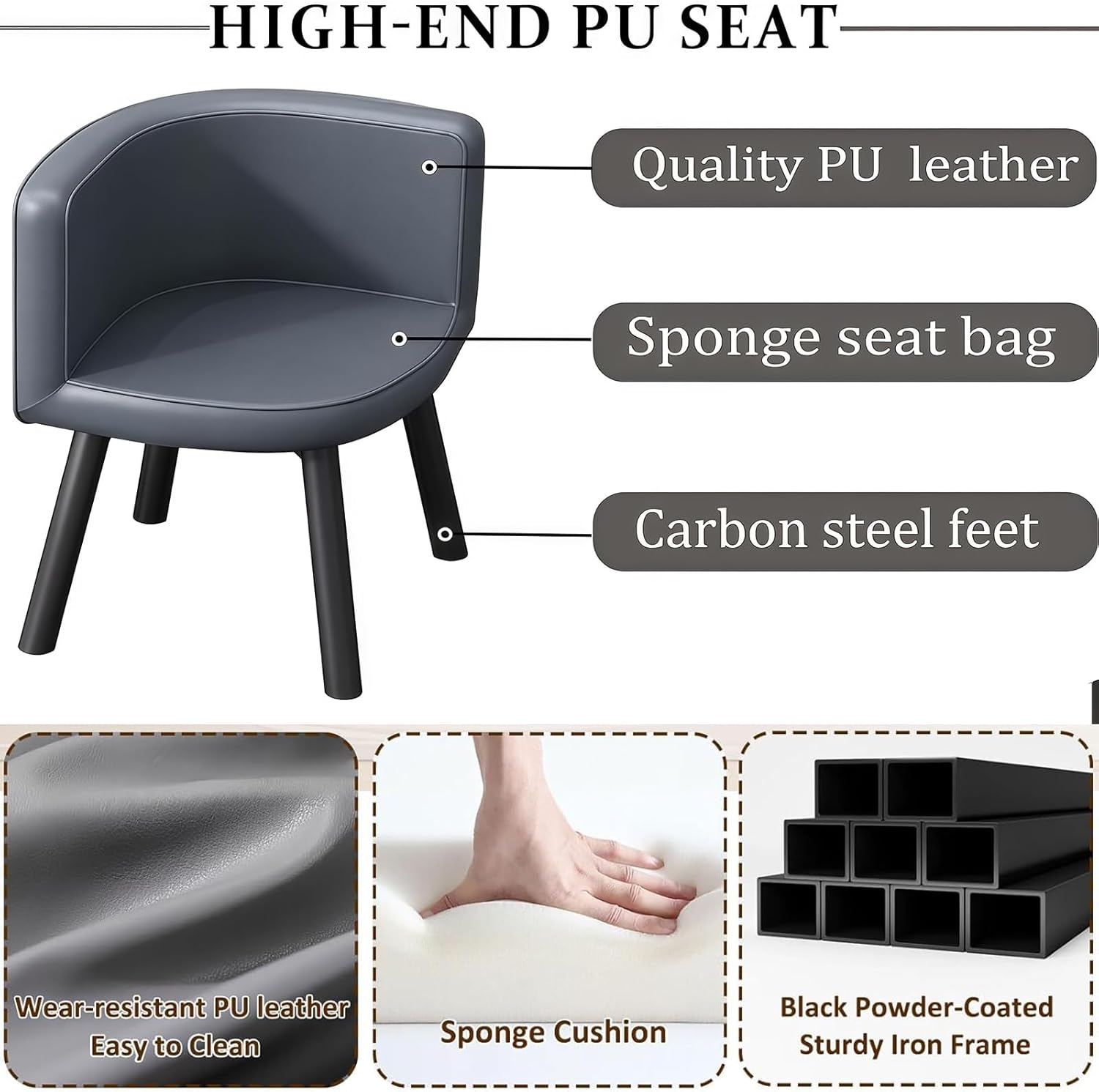 Esstisch Tisch mit 4 stühlen Set,esstisch Rundem klein Küchentisch esszimmertisch 90 cm, für 4-6 Personen, für Esszimmer, Küche, Wohnzimmer, modern Küchenstühle