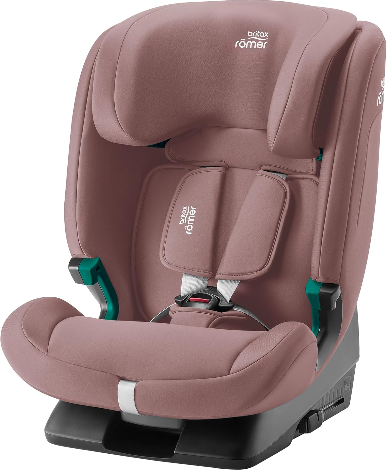 BRITAX RÖMER Fotelik dziecięcy EVOLVAFIX, z systemem ISOFIX, dla dzieci w wieku 76-150 cm (i-Size), 15 miesięcy - 12 lat, Dusty Rose