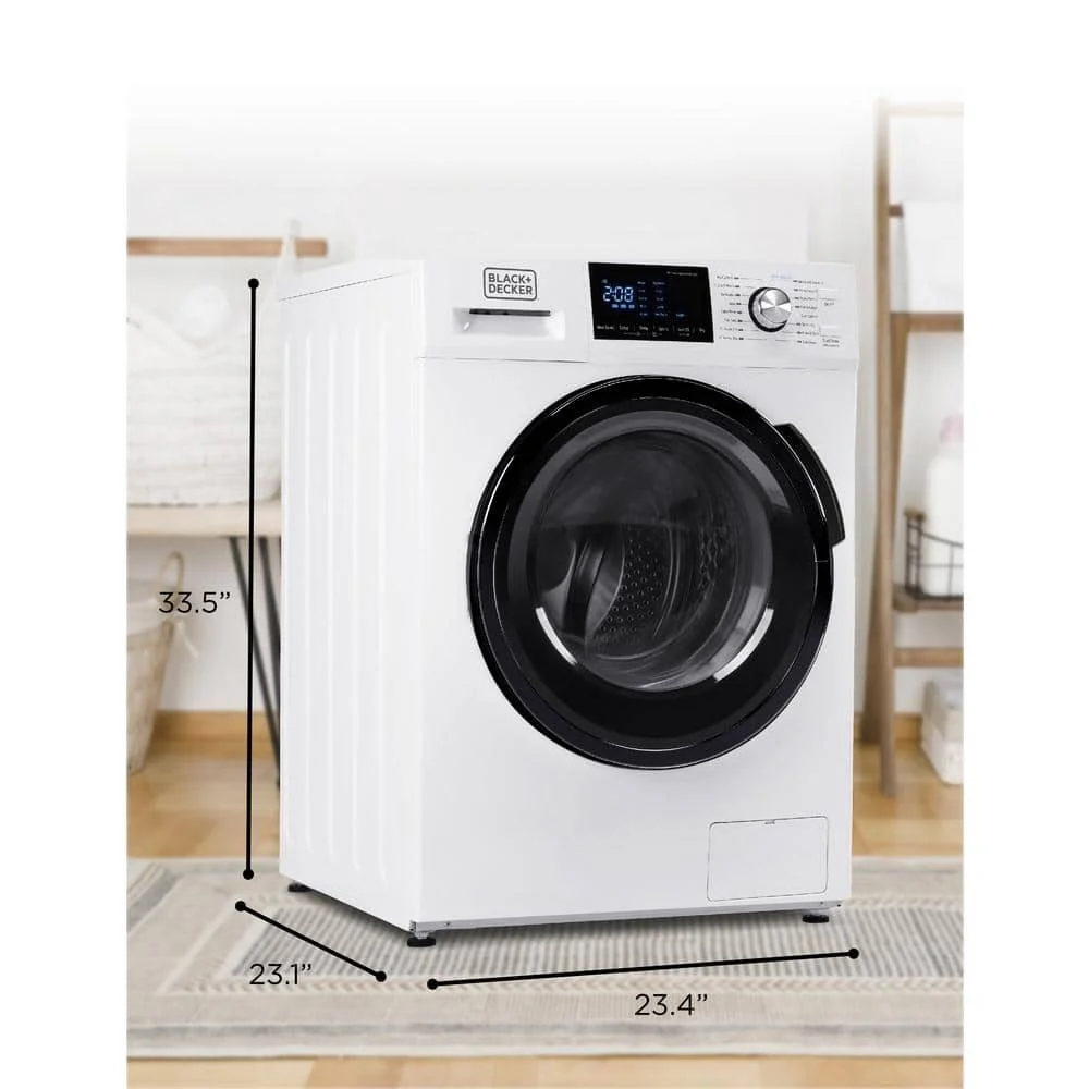 BLACK+DECKER 2.7 cu. ft. All-in-One Washer and Dryer Combo in White BCW27MW💝 Last Day For Clearance