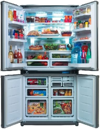 Sharp SJ F800 SP SL Réfrigérateur combiné 605L Classe: A+ Inox