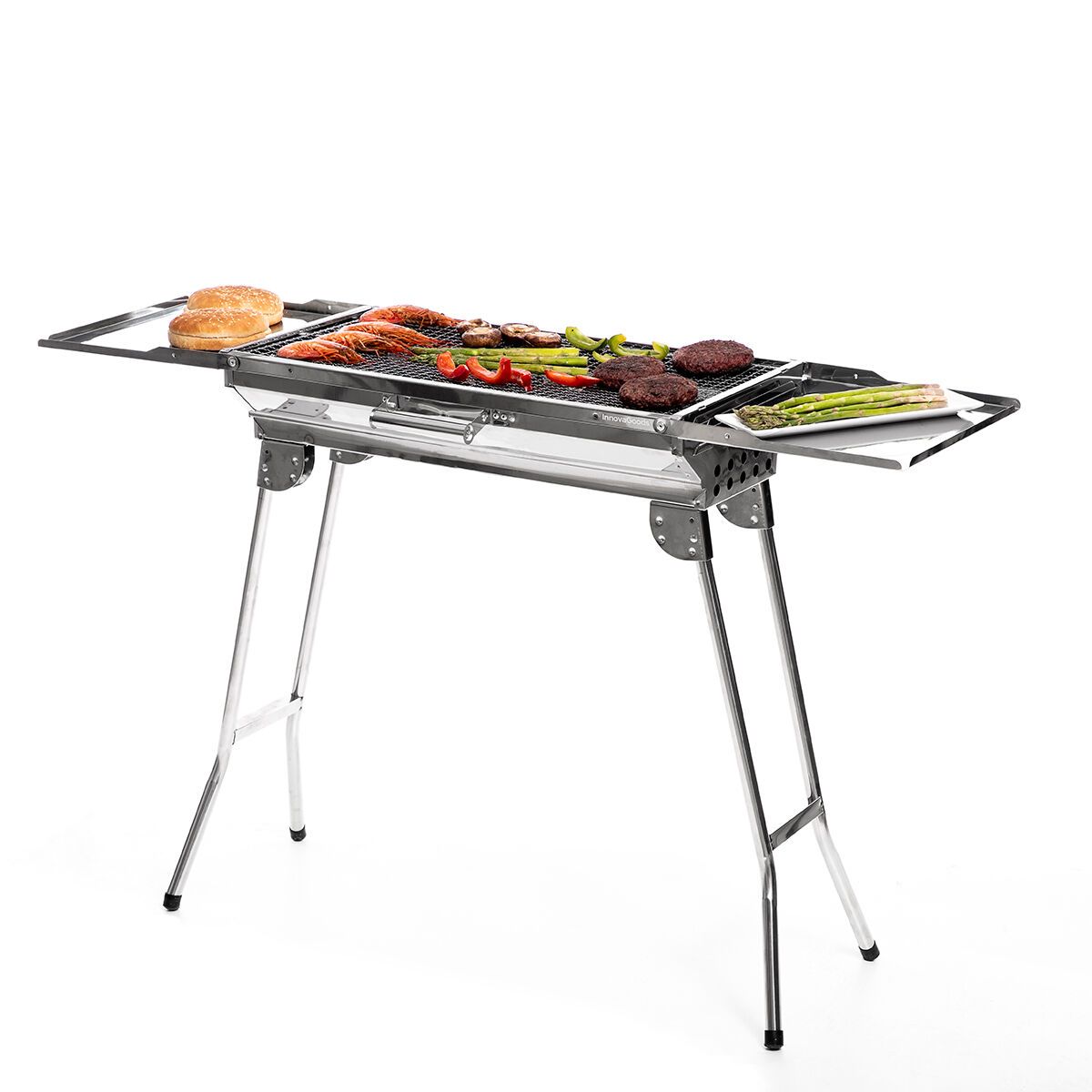 Innovagoods Składany grill węglowy ze stali nierdzewnej