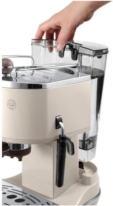 De'Longhi Icona Vintage ECOV 311.GR – Espresso Siebträgermaschine im RetroLook, Espressomaschine mit manuellem Milchaufschäumer, für Kaffeepulver oder ESE Pads, 1,4 l Wassertank, grün