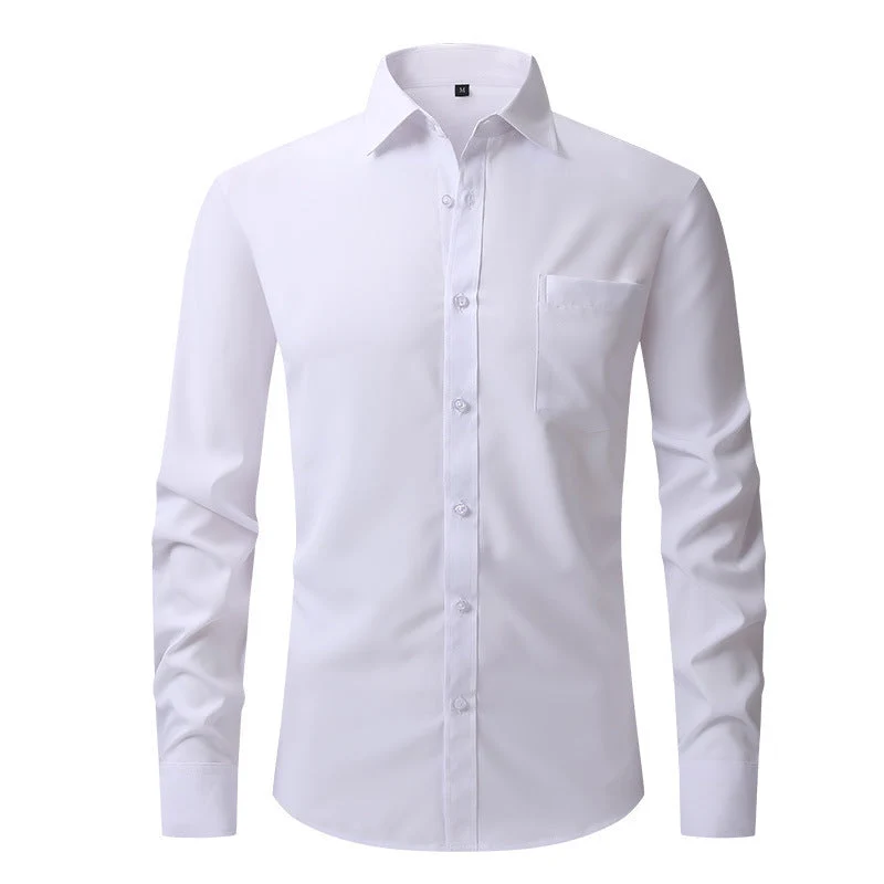 Sommerhemd Leichtes Langarm Modern Fit Herren Hellblau