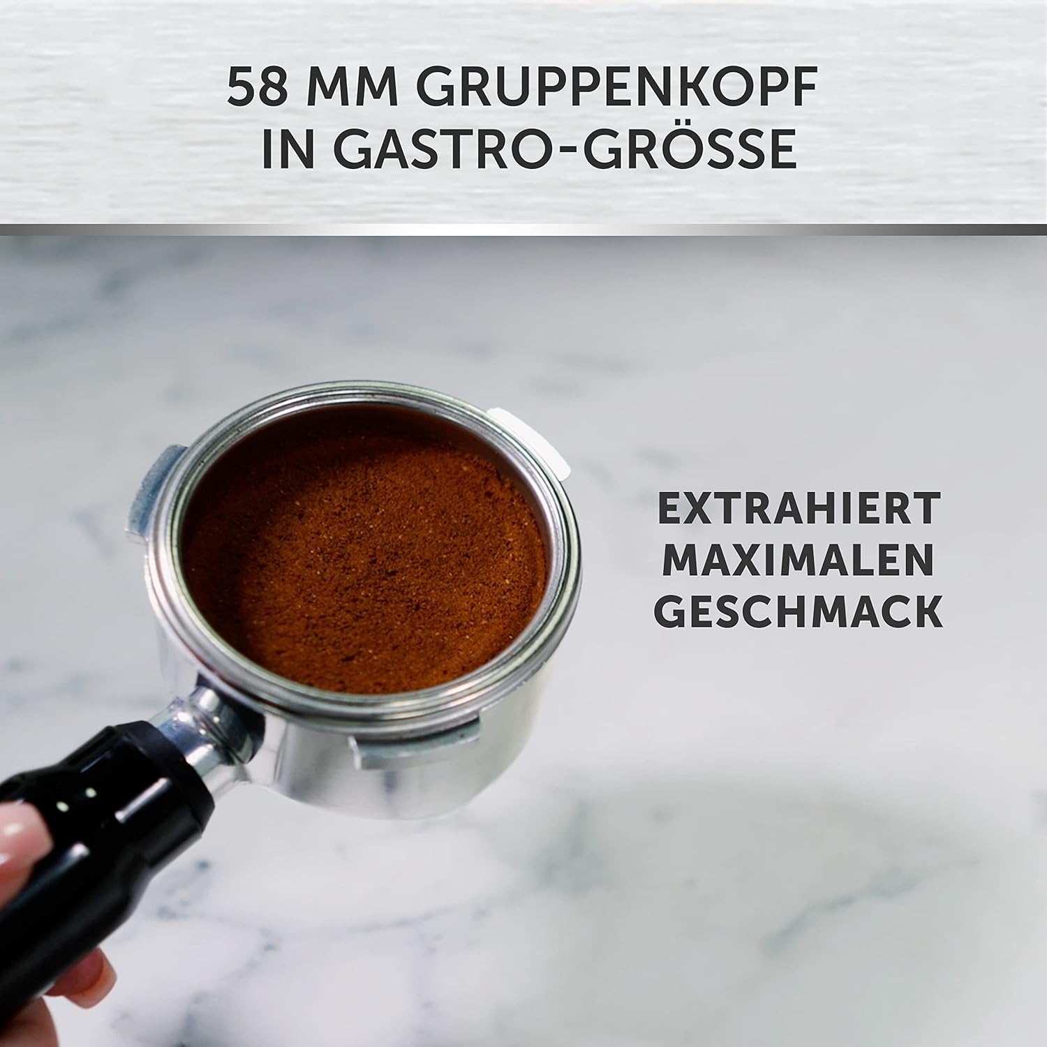 Breville Barista Max Siebträgermaschine | Espressomaschine/Kaffeemaschine mit integriertem Mahlwerk und Milchaufschäumer| 2,8-l-Wasserbehälter | Italienische Pumpe mit 15 Bar | Edelstahl [VCF126X]