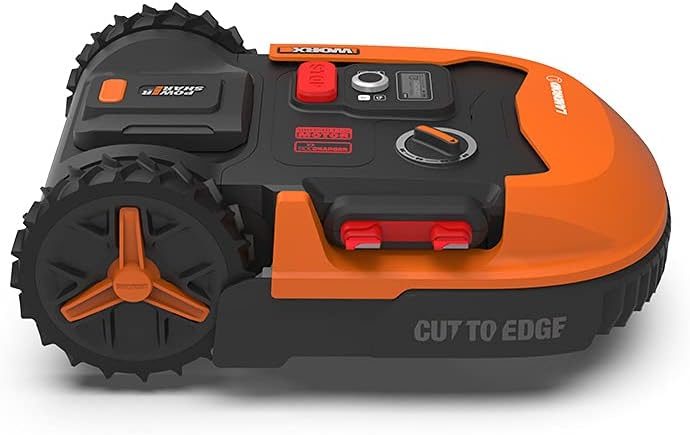 WORX Landroid M WR141E robotmaaier/accugrasmaaier voor kleine tuinen tot 500 m2/zelfrijdende grasmaaier voor een nette gazonsnit, veelkleurig