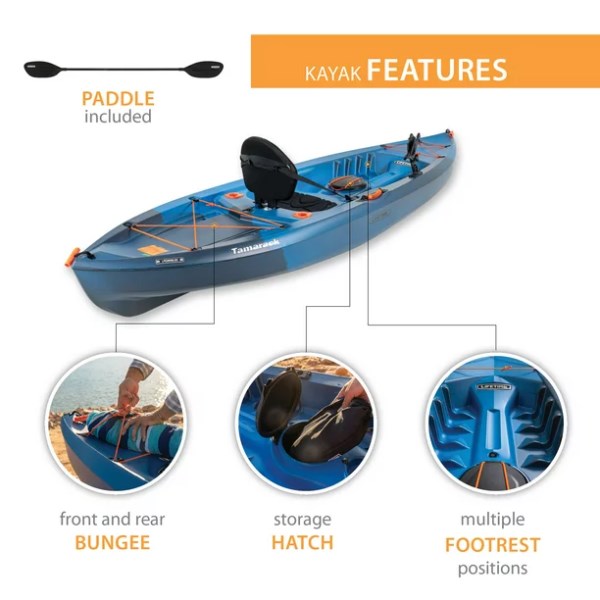 Lifetime Tamarack Angler 10 ft Fishing Kayak (Paddle Included), 91030