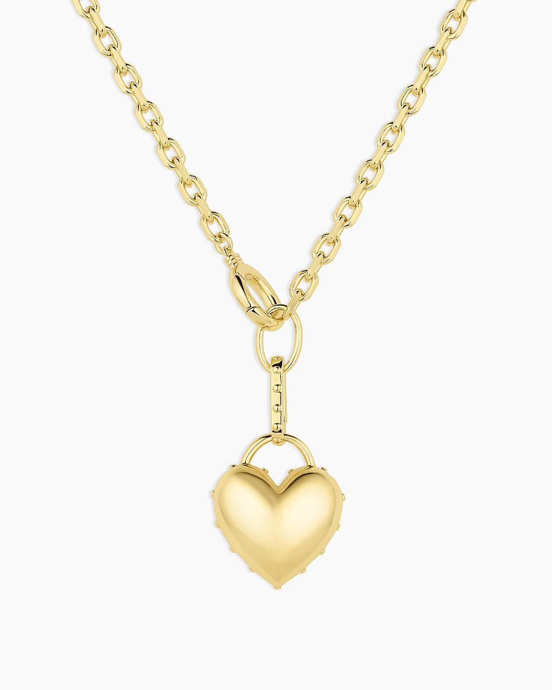 14k White Gold Heart Necklace