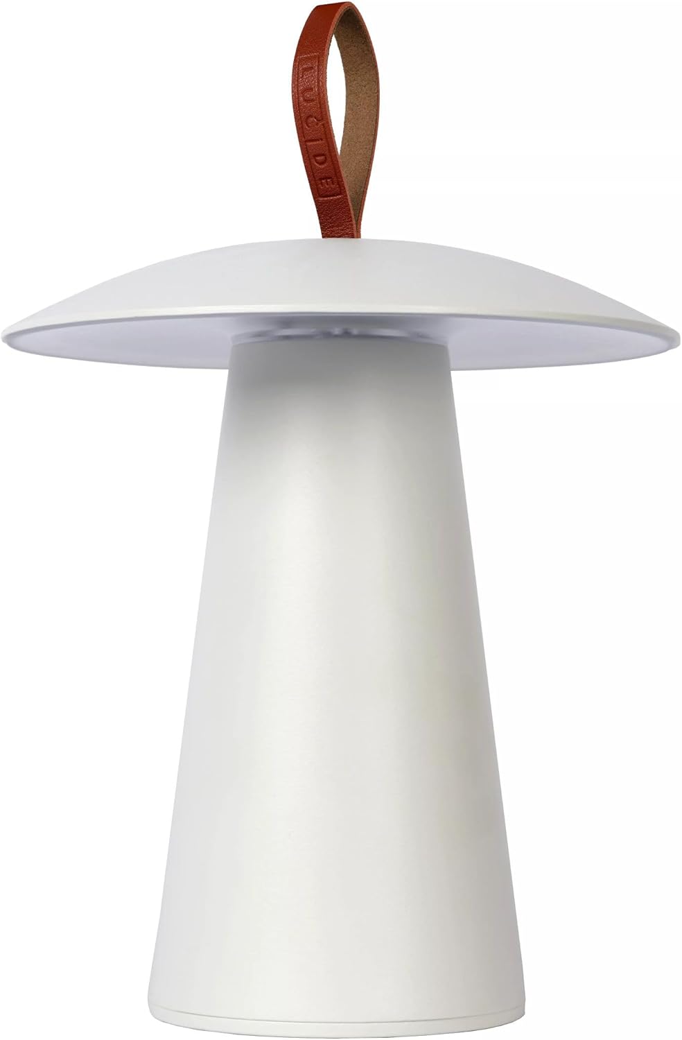 Licht-Erlebnisse LED Akku Tischlampe Aluminium Weiß IP54 Garten Balkon Terrasse 29,2 cm 2 W 2700 K tragbar Griff 6 Stunden Laufzeit dimmbare Tischleuchte außen SYVO