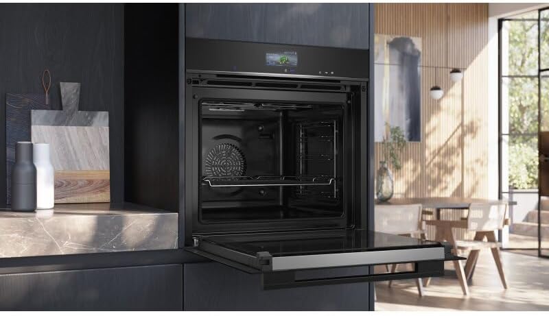 Siemens HB578GBS3, iQ500, Einbau-Backofen 60 x 60 cm, activeClean Pyrolyse Selbstreinung, TFT-Display, 3D Heißluft, Schnellaufheizung, cookControl40 Automatikprogramme, softMove, Edelstahl