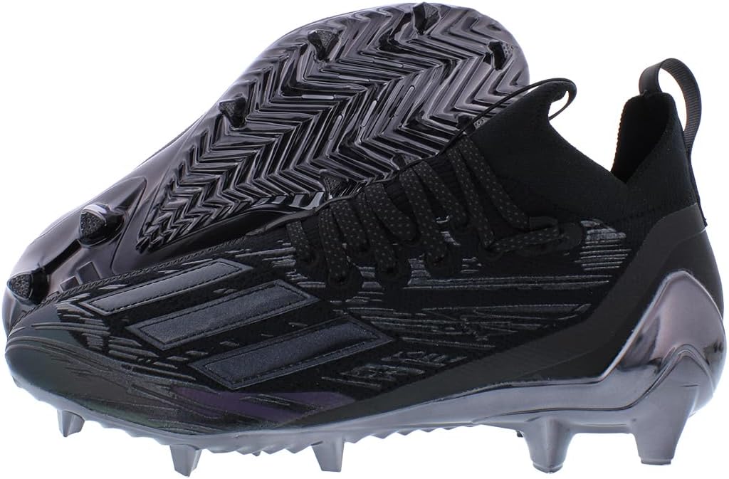 adidas Adizero Primeknit Herren Fußball-Stollen, Weiß und Silber