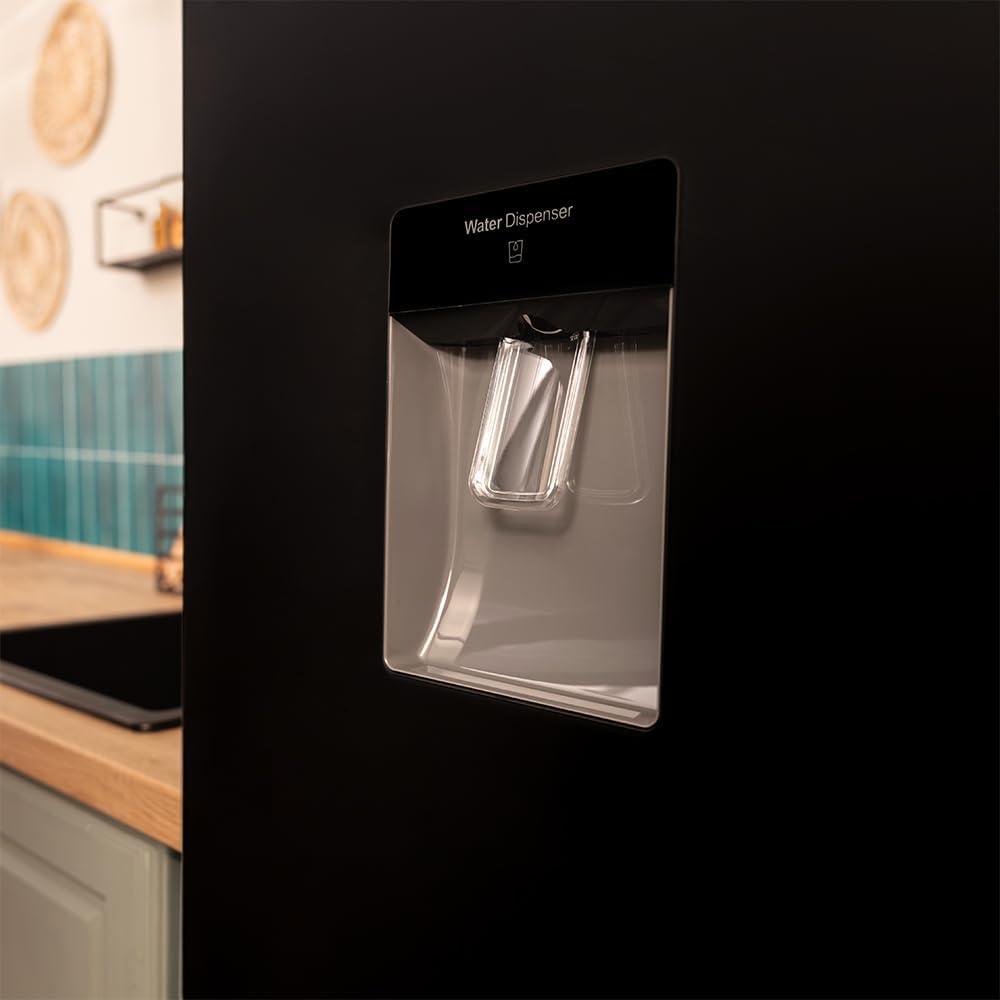 Cecotec Kühl-Gefrierkombination Bolero CoolMarket Combi 250 WD Grey Glass D. Inverter Plus Kompressor Kühl-Gefrierkombination Graues Glas 180x55cm, 250L, No Frost, Wasserspender, Energieklasse D