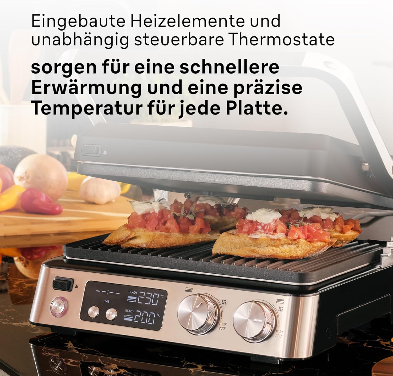 Braun MultiGrill 9 CG 9047 Kontaktgrill mit Grill-, Flach- und Waffelplatten, Grillpositionen: Kontakt, BBQ, Ofen, Spülmaschinenfeste Platten, Fettauffangschale, 230° Höchsttemperatur, Boost-Funktion