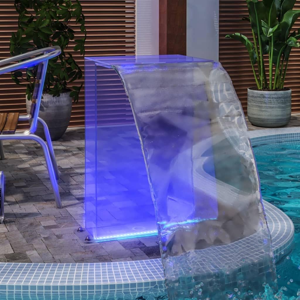 INLIFE Wasserfall-Element mit RGB-LEDs Acryl 51 cm,5.36kg,151406