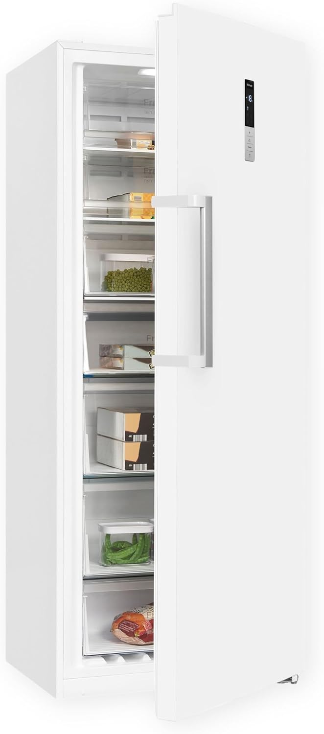 Exquisit Gefrierschrank GS380-NF-H-050D weiss | No Frost | Nutzinhalt: 380 L | Temperaturregelung | Alarm