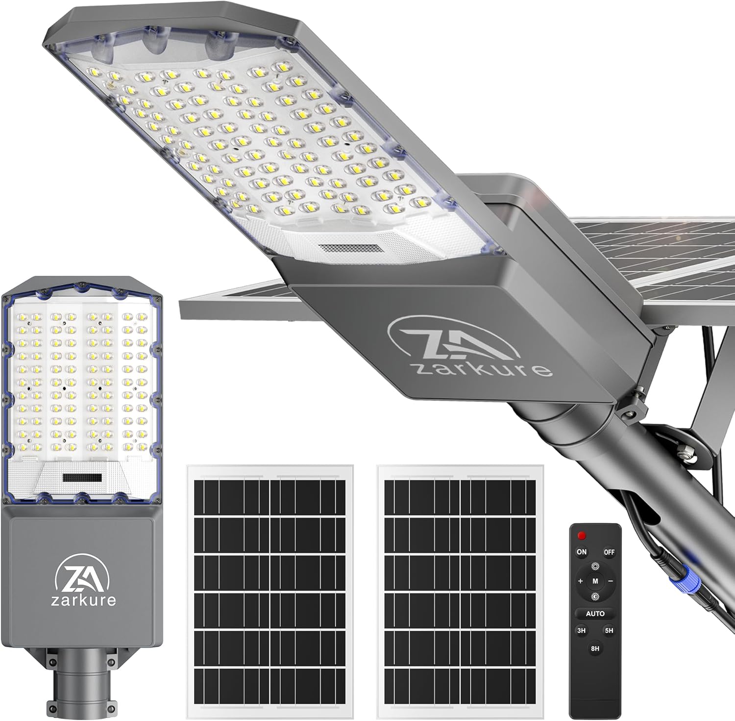 Solar Wegeleuchten für Außen 7000W 55000mAh IP67 Wasserdicht Solar Sicherheitsscheinwerfer 7000K 650000LM Superhell LED mit Fernbedienung für Straße, Hof, Scheune