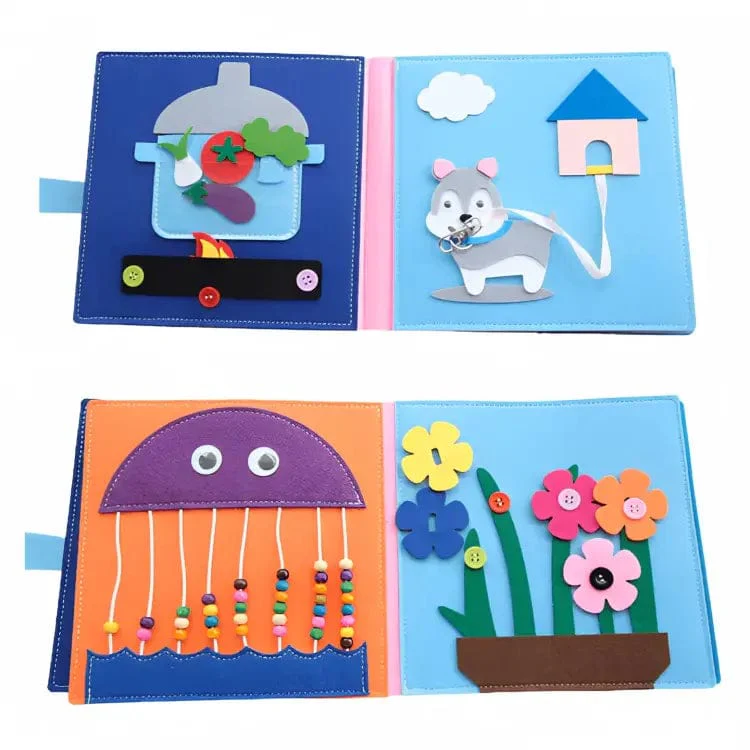 Montessori Learning Book Engaging Educational Workbook for Kids, Interactive Activities for Early Childhood Development