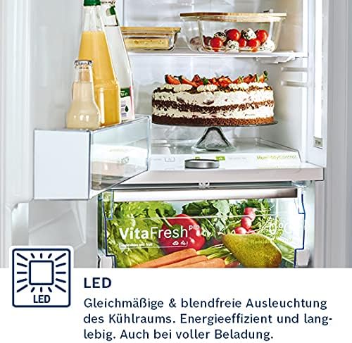 Bosch KUL15AFF0 Serie 6 onderbouwkoelkast, 82 x 60 cm nismaat, 123 L, vlakke scharnieren, Made in Germany, LED-verlichting gelijkmatige verlichting, MultiBox bewaren van groenten en fruit
