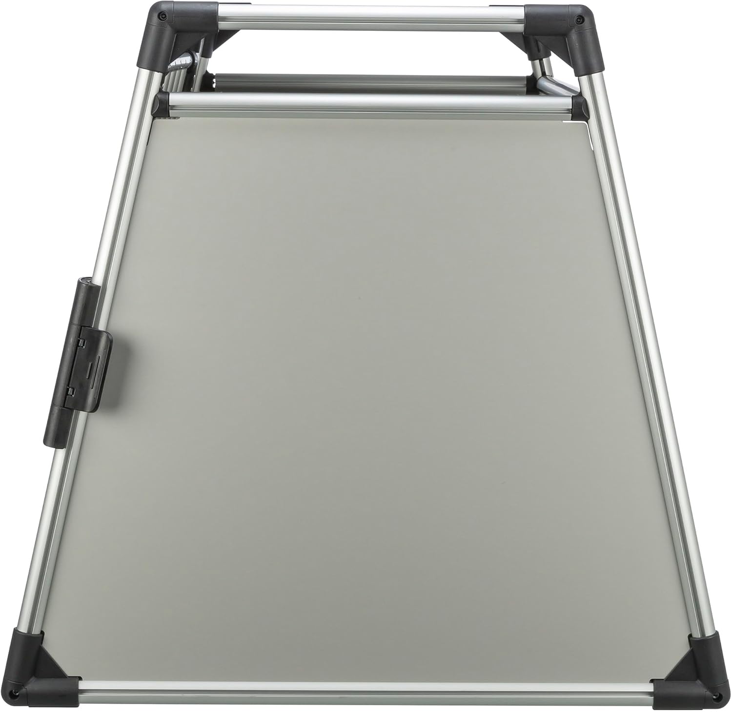 TRIXIE Hunde-Transportbox, Aluminium, L: 92 x 64 x 78 cm, grafit, rutschfste Liegematte, Klettleiste am Boden, Sicherheitsverschluss, stabil und geruscharm, hochgeschlossene Wnde - 39338