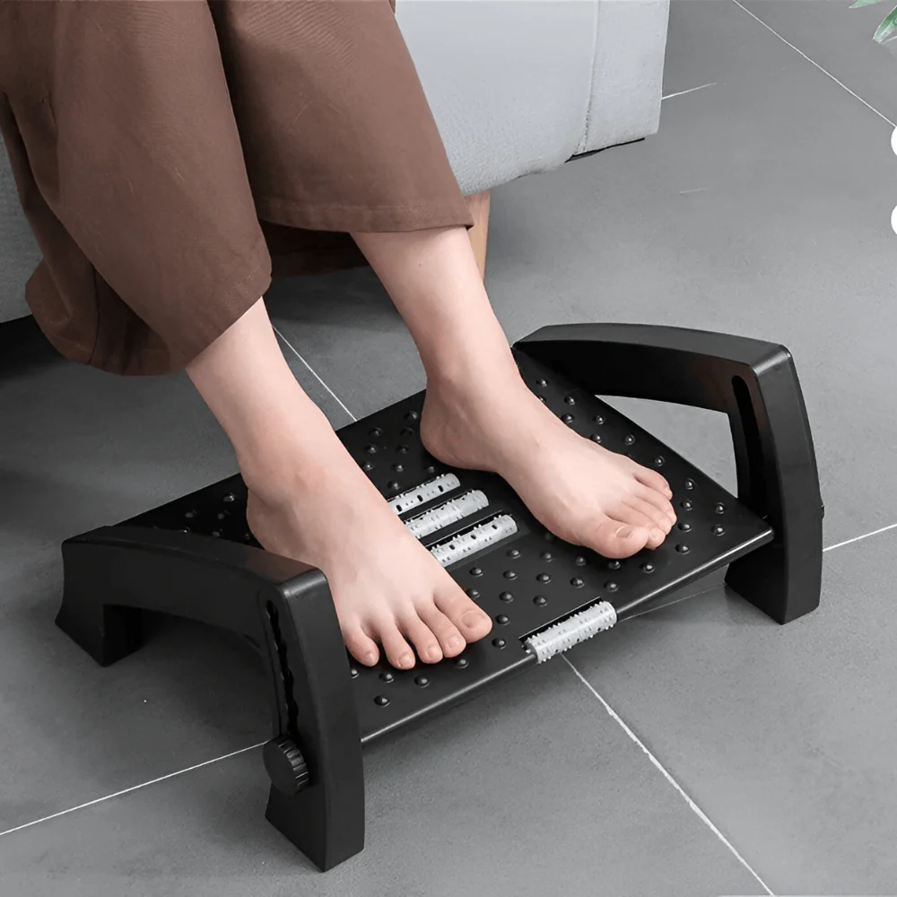 Footrest with Legs, Six Positions | Comfortable Footrest for Relaxed Sitting