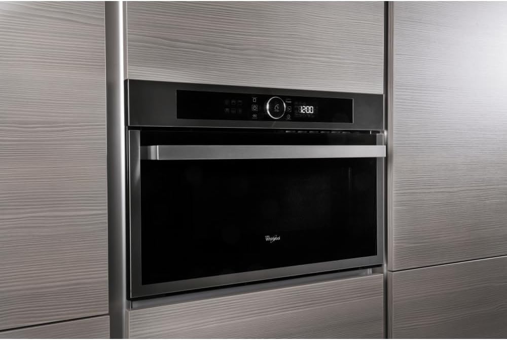 Whirlpool AMW731/IX Europe Linie Urban Mikrowelle Space Chef, Metall, silber, 38.5 x 59.5 x 51.4 cm