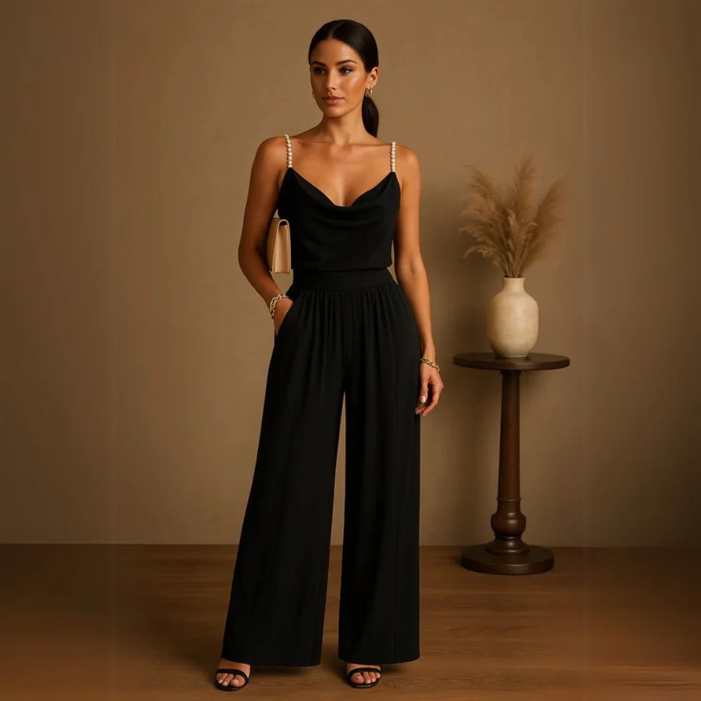 Eleganter Jumpsuit mit weitem Bein f��r festliche Anl?sse