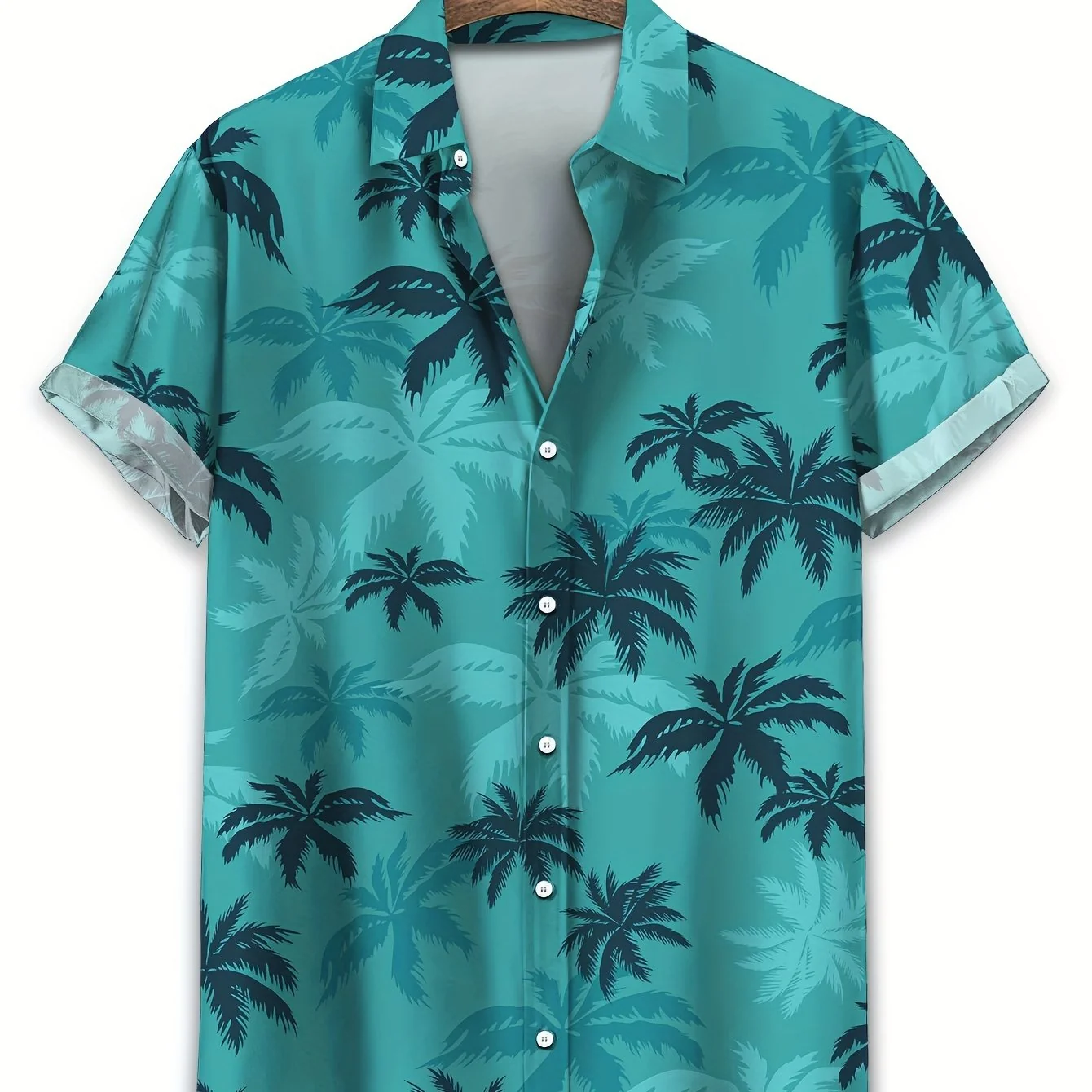 Herren Hemd mit Palmenprint �C L?ssiger & Atmungsaktiver Sommerstil