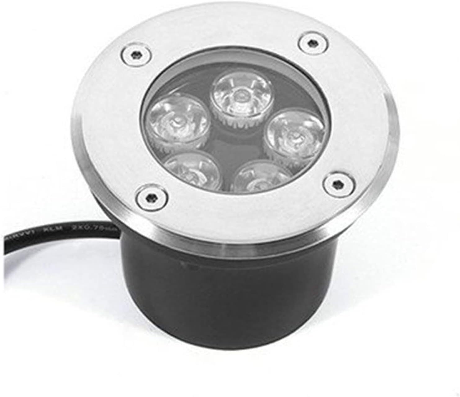 LED-Poolleuchte, Einbaustrahler, für unter der Erde, wasserdichte Landschaftsbeleuchtung für Garten, Brunnen, Teich, Hof, weißes Licht (36 W (12 V))