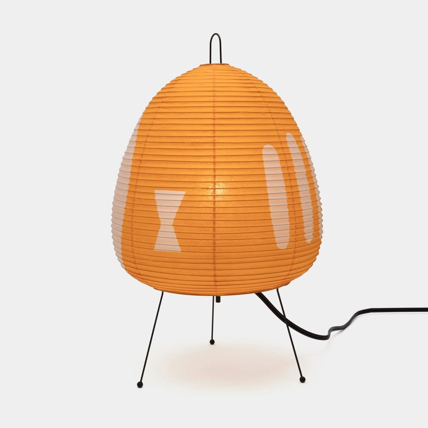 Japanische Retro-Tischlampe aus Reispapier