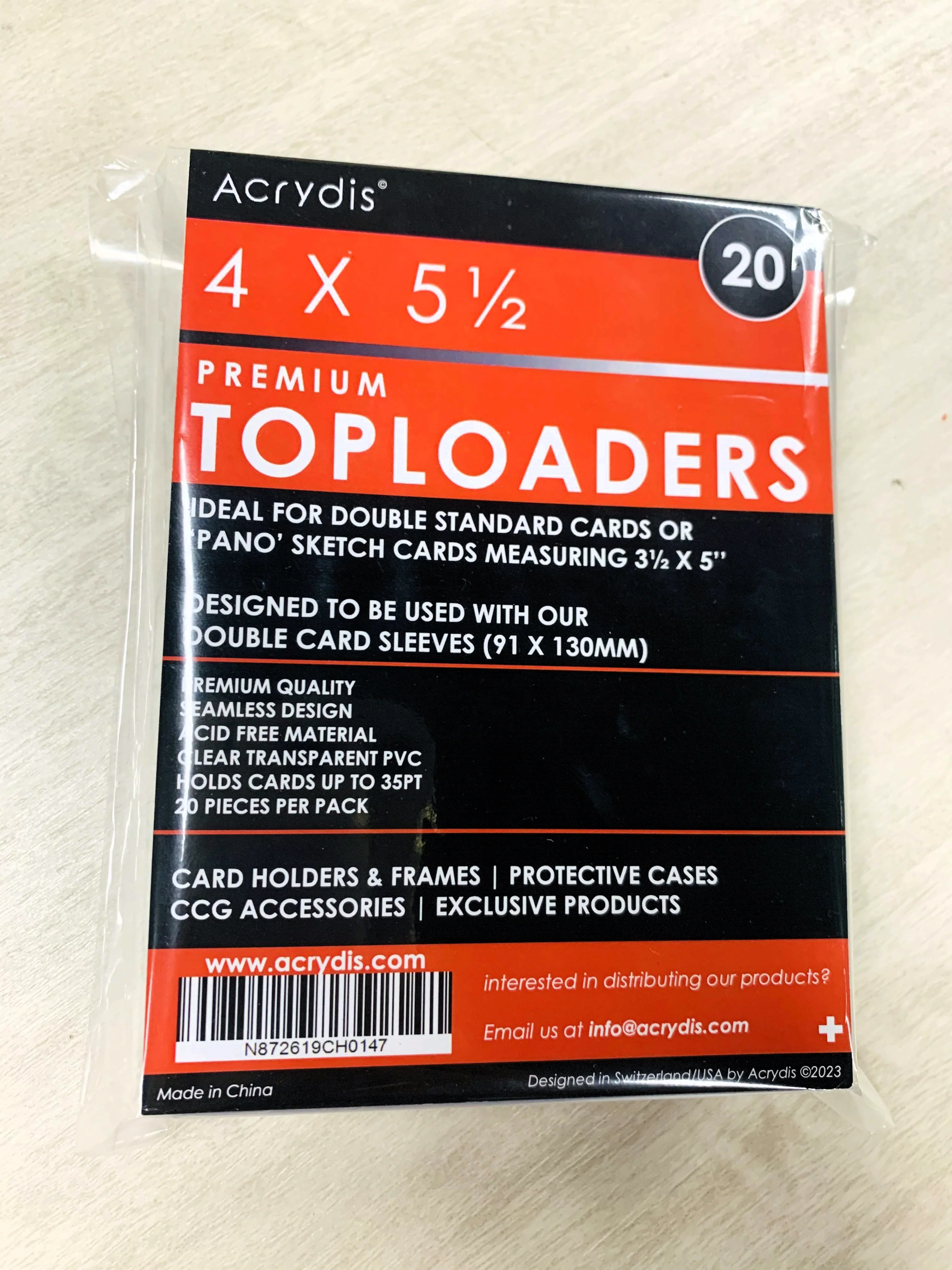 4'' x 5.5'' Toploaders for panorama panoramic pano sketch cards or double standard cards