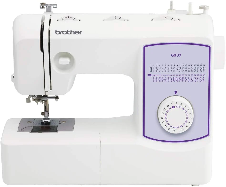 Brother sewing machine, GX37, 37 built-in stitches, 6 sewing feet included