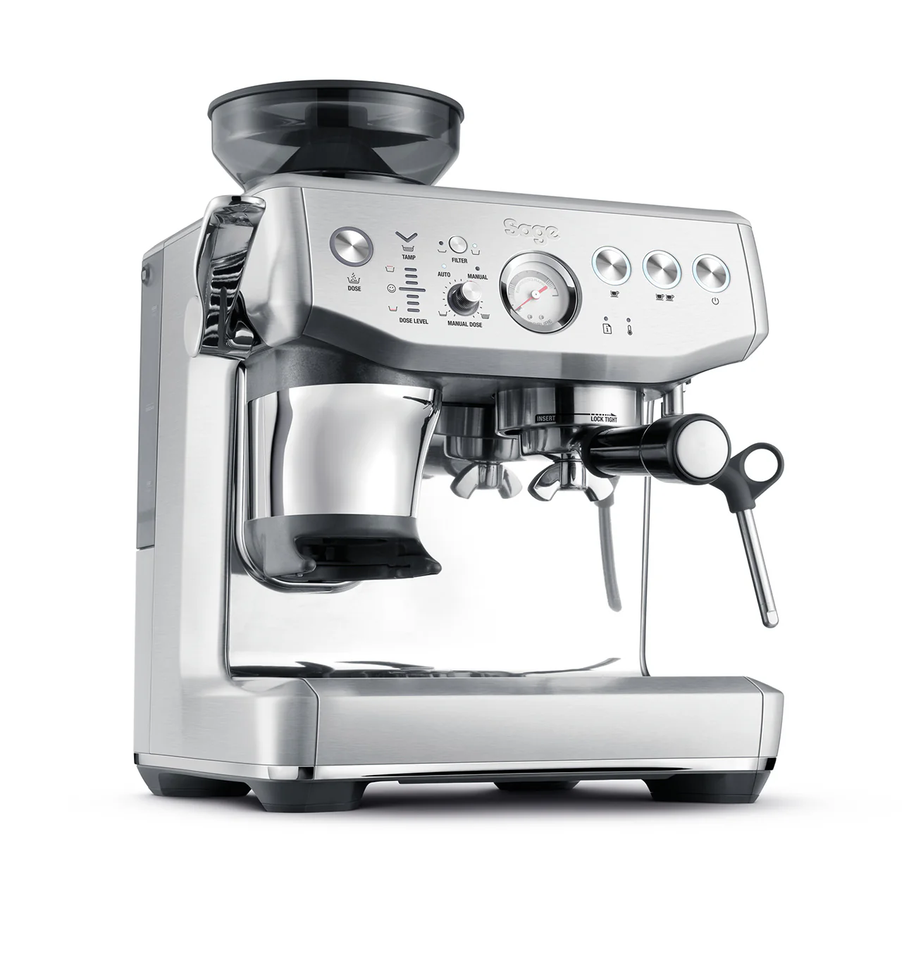 Sage Barista Express Impress ?C Halfautomatische Espressomachine met Slim Doseringssysteem ?C RVS