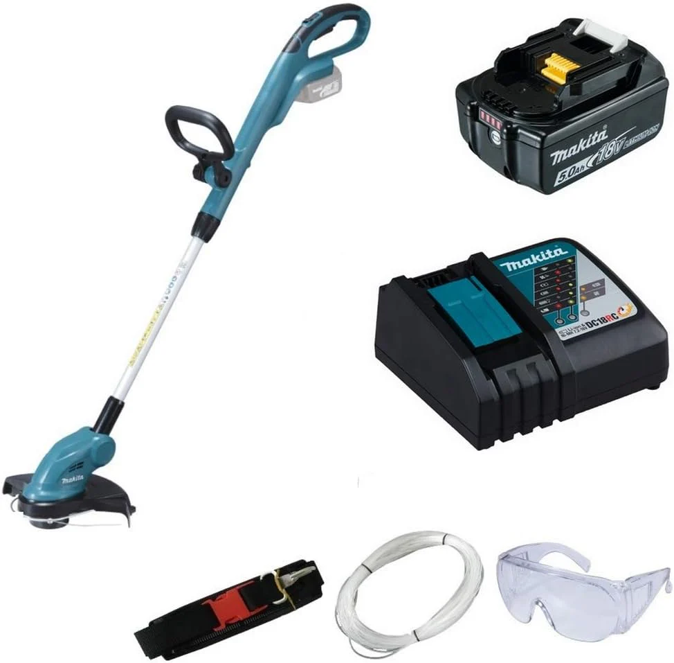 Makita accu grastrimmer DUR181Z 18V + BL1850B accupack 5,0Ah + lader DC18RC