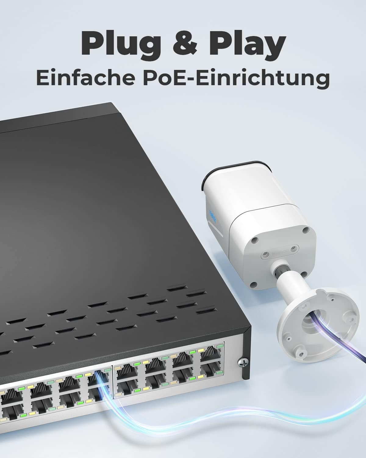 Reolink 4K Überwachungskamera Set, Videoüberwachung mit 8X 8MP PoE IP Kamera und 16CH 4TB HDD NVR, Personenerkennung und Fahrzeugerkennung, IP66, 30M IR Nachtsicht für Aussen, Innen, RLK16-800B8