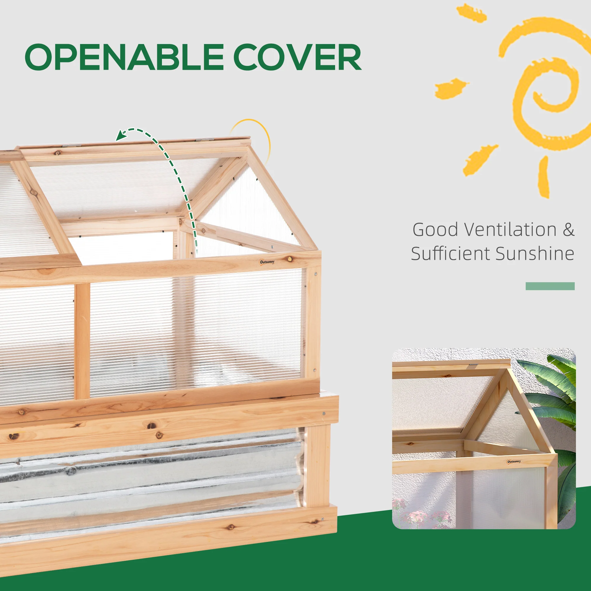 2025 Outsunny Verhoogde Tuinkit