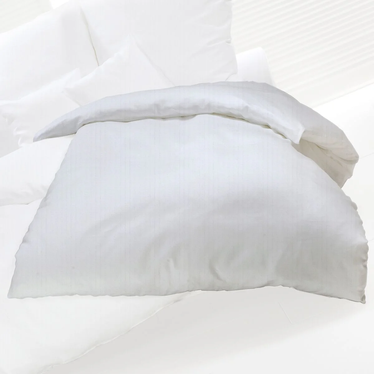 (20 stk.) Elegant Damask Dynetrekk Linz - 140x210 cm - hvit