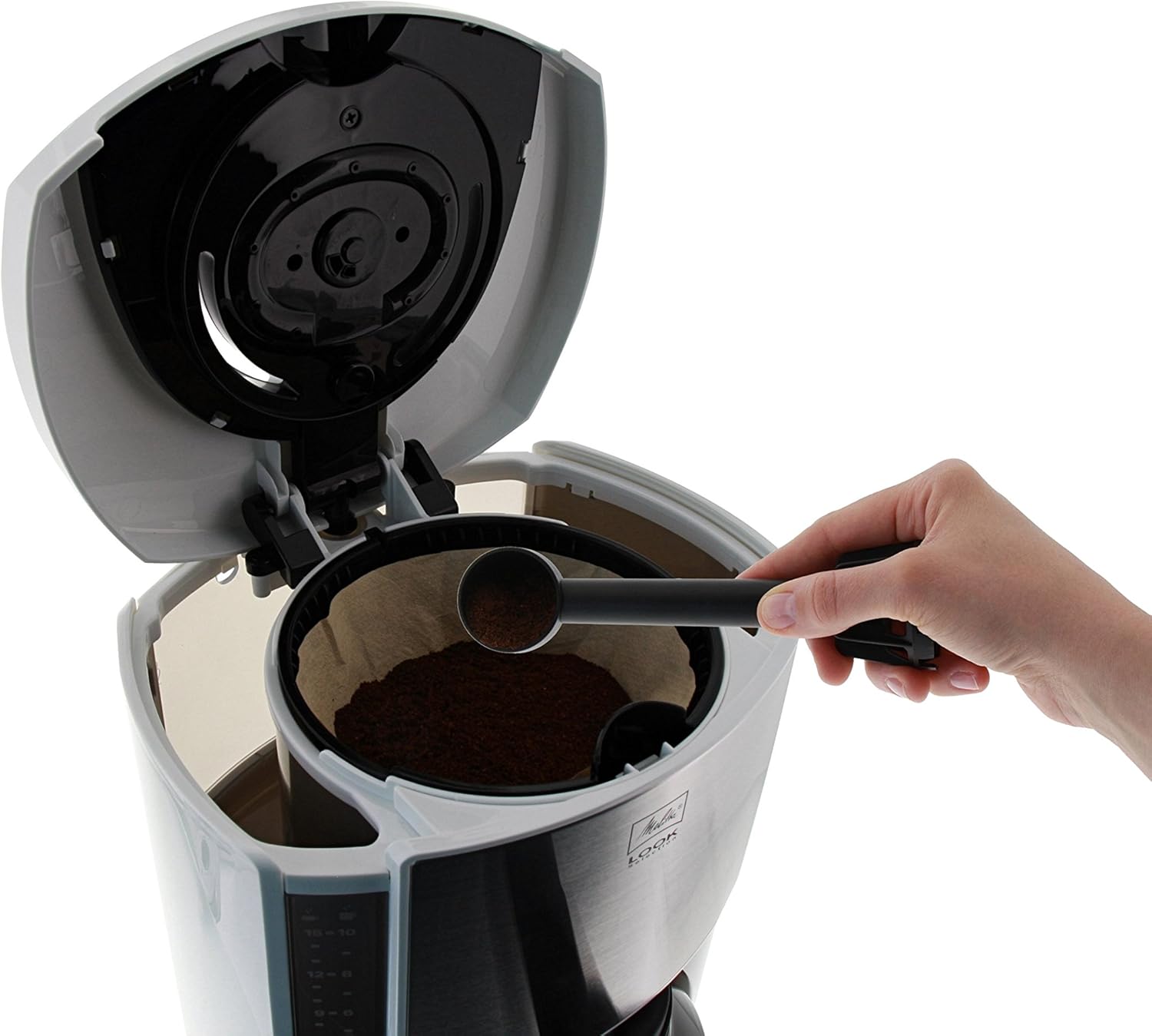 Melitta Look Therm Selection - Filterkaffeemaschine - mit Thermokanne - 10 Tassen - Schwarz (M 661 BK SST)