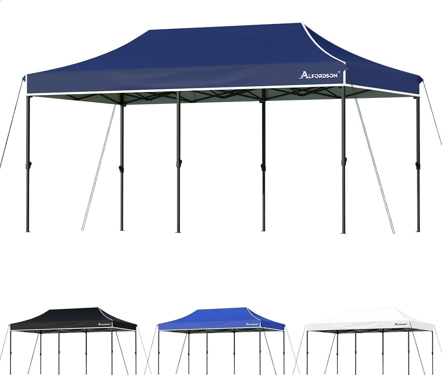 ALFORDSON 3x6m Adjustable Gazebo with Heavy-Duty Fabric and Carry Bag �C Navy Blue