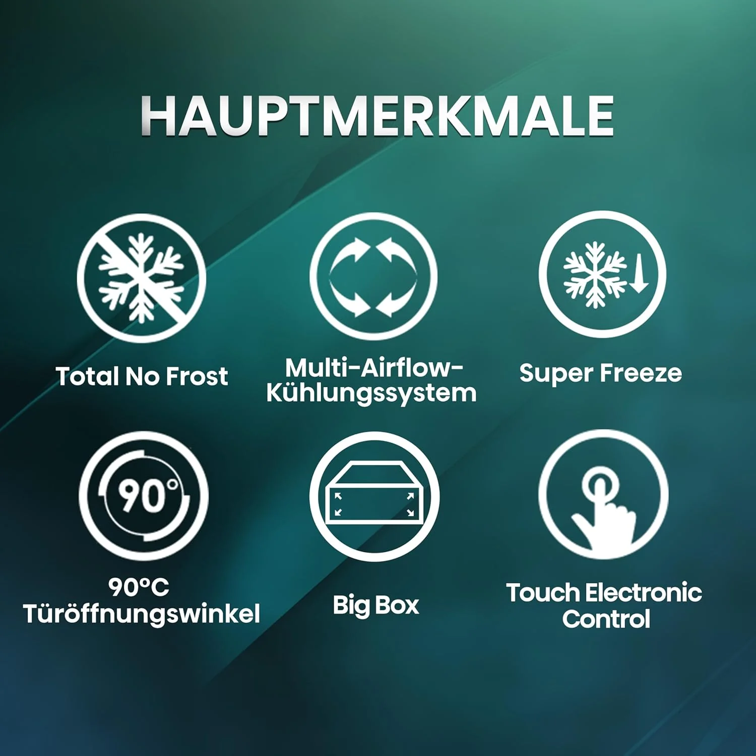 Hisense FV191N4AW2 Vriezer/ TotalNoFrost/ SuperFreeze/ Deuralarm/ Multiflow 360��/ BigBox/ 143,4 cm/ Vriesgedeelte 147 l/ 41 dB/ 205 kWh/Wit
