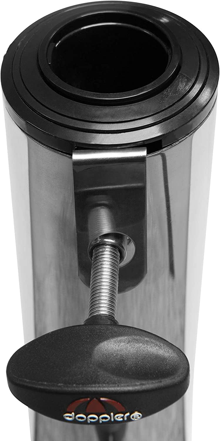 Doppler Trolley Granitsockel 45kg mit Rollen I Schirmständer für Sonnenschirme mit max. 250cm Schirmdurchmesser & 3,2-6,0cm Rohrdurchmesser I Sonnenschirmständer mit Auszieh-Griff
