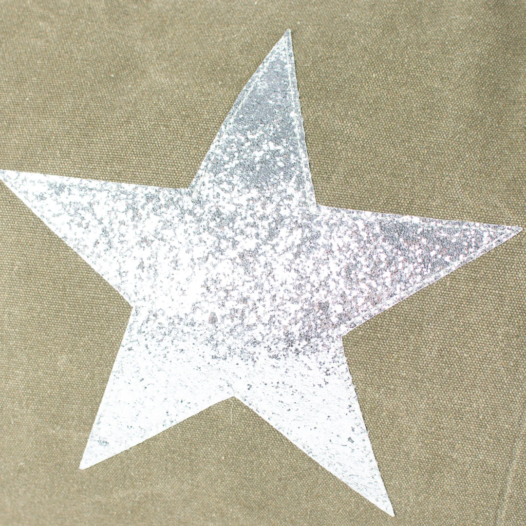 Canvas Tote Bag | Khaki Star