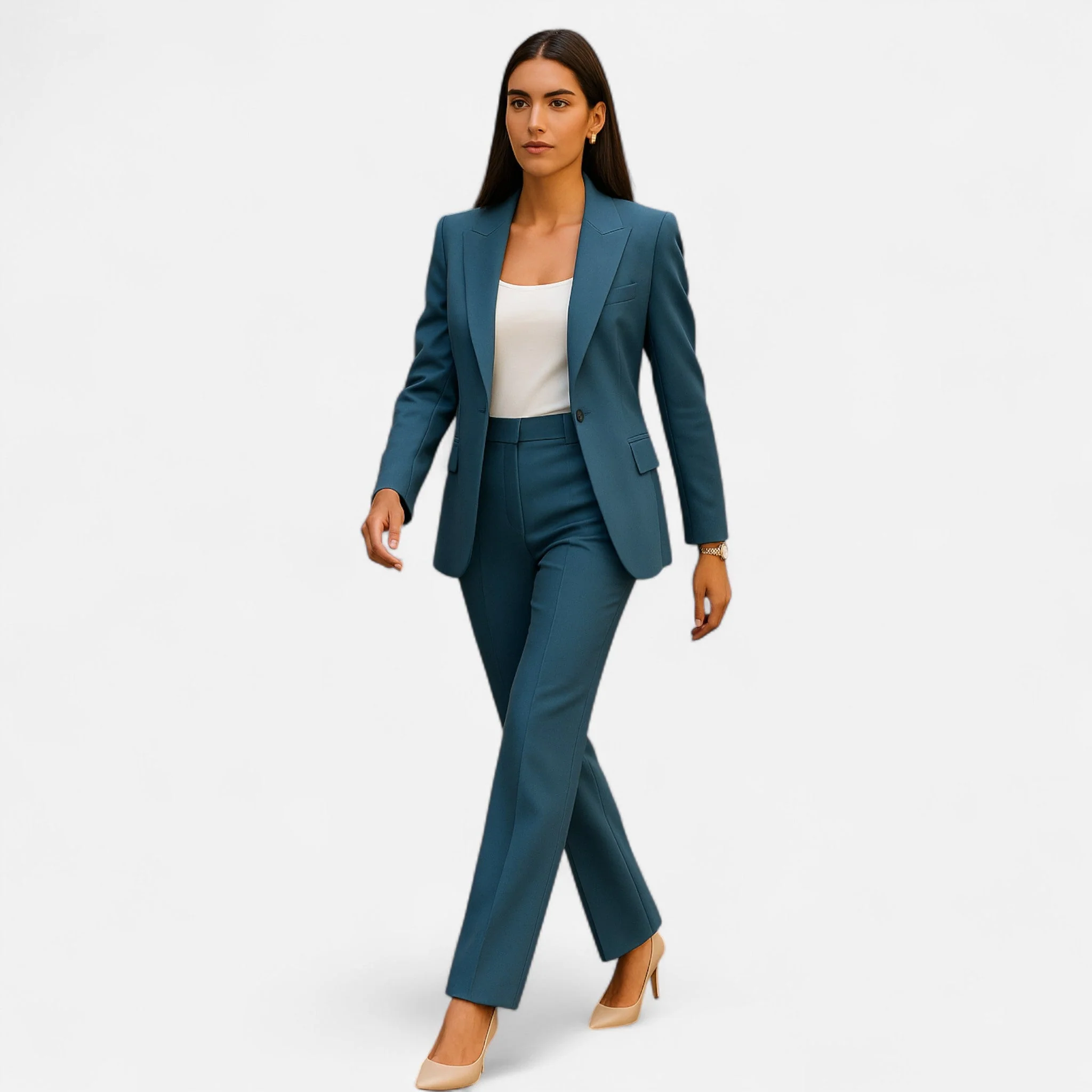 Elegantes Damen-Hosenanzug-Set mit Blazer und Hose