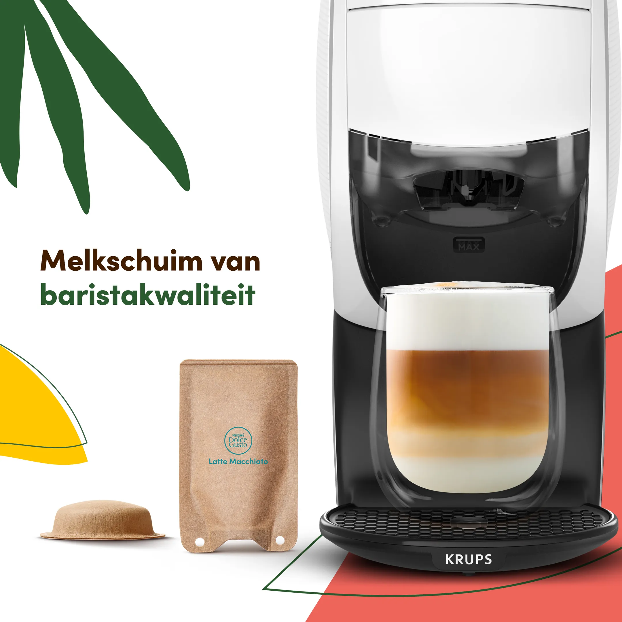 Krups Koffiemachine NESCAFÉ Dolce Gusto NEO LATTE wit KP850110