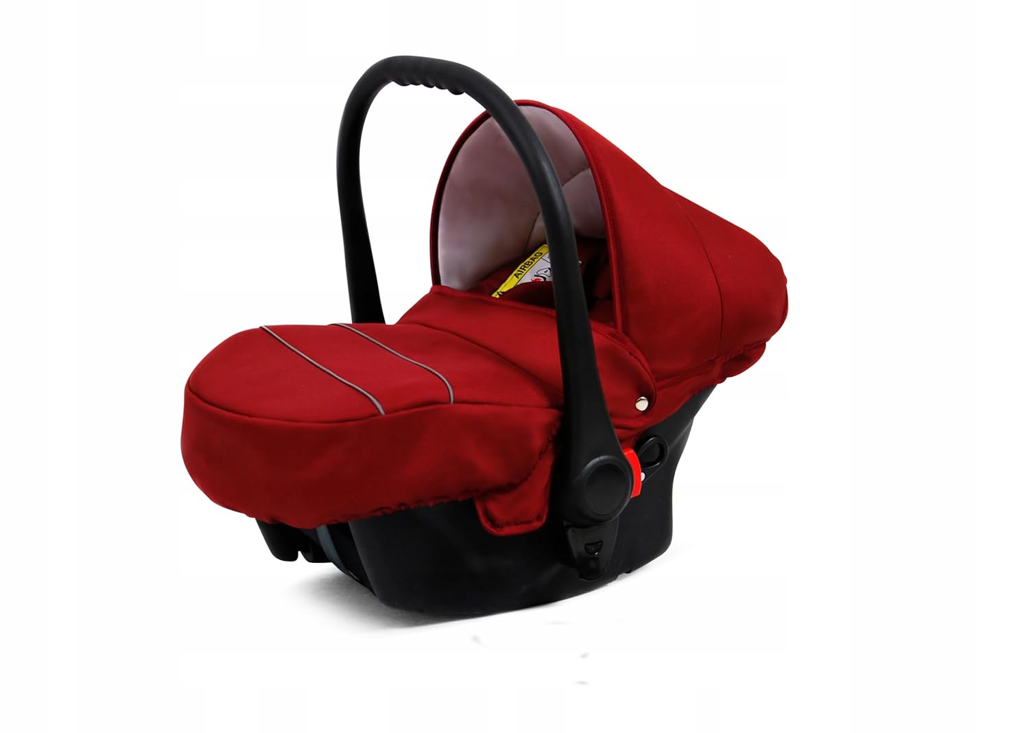 BabyLux® Bambimo Kinderwagen Set 2 in 1 - Rosso - incl. Babywanne, Buggy Sportsitz - Kinderwagenset - Kombikinderwagen mit Wickeltasche, Regenschutz, Moskitonetz, Cupholder usw.