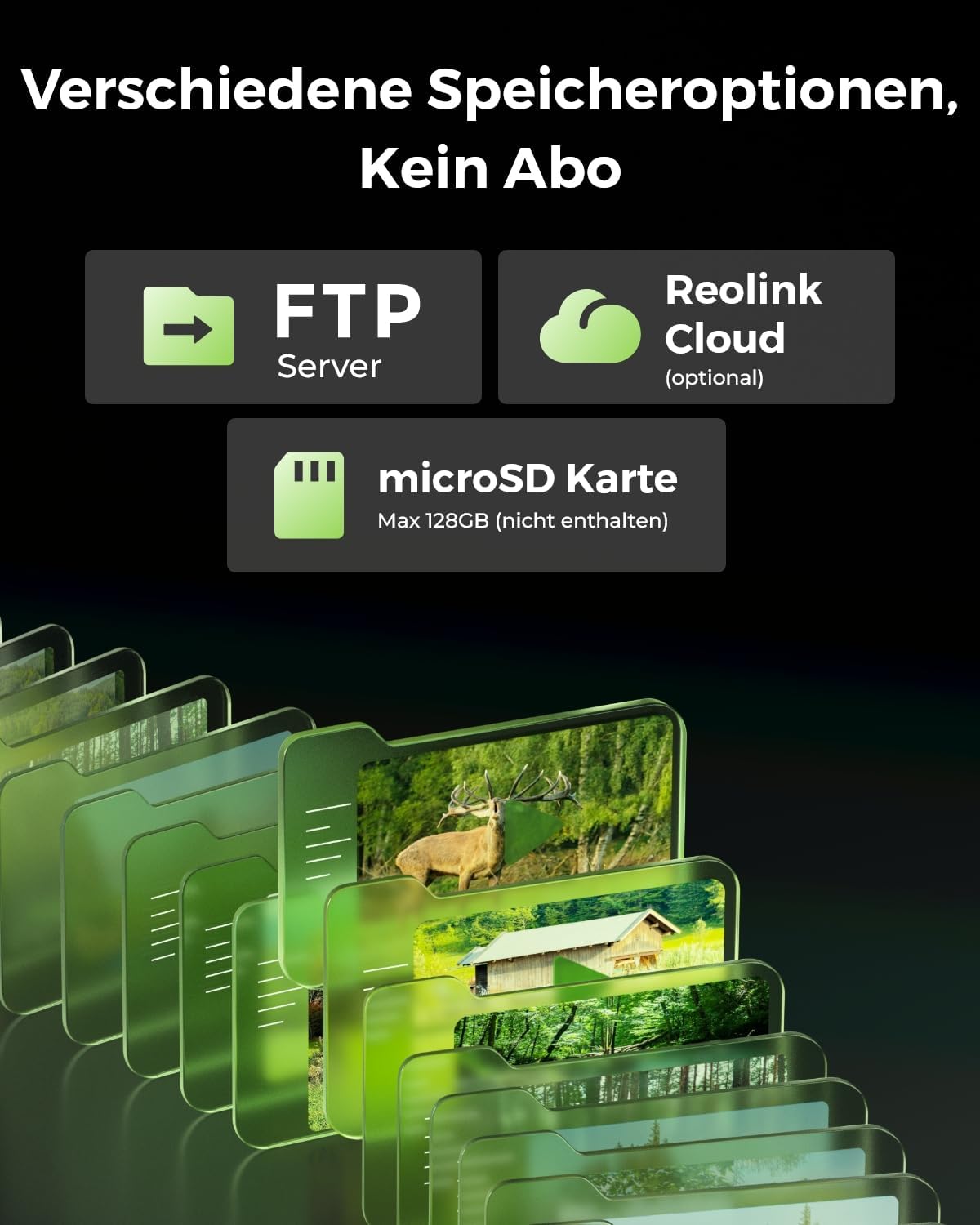 Reolink 4K 4G LTE Überwachungskamera mit SIM-Karte, Dual-Objektiv, Auto-Tracking, Wildkamera Solar Akku Ohne WLAN, 6X Hybrid-Zoom, No-Glow IR, IP65 für Wildtiere, TrackMix LTE Trail + Solarpanel