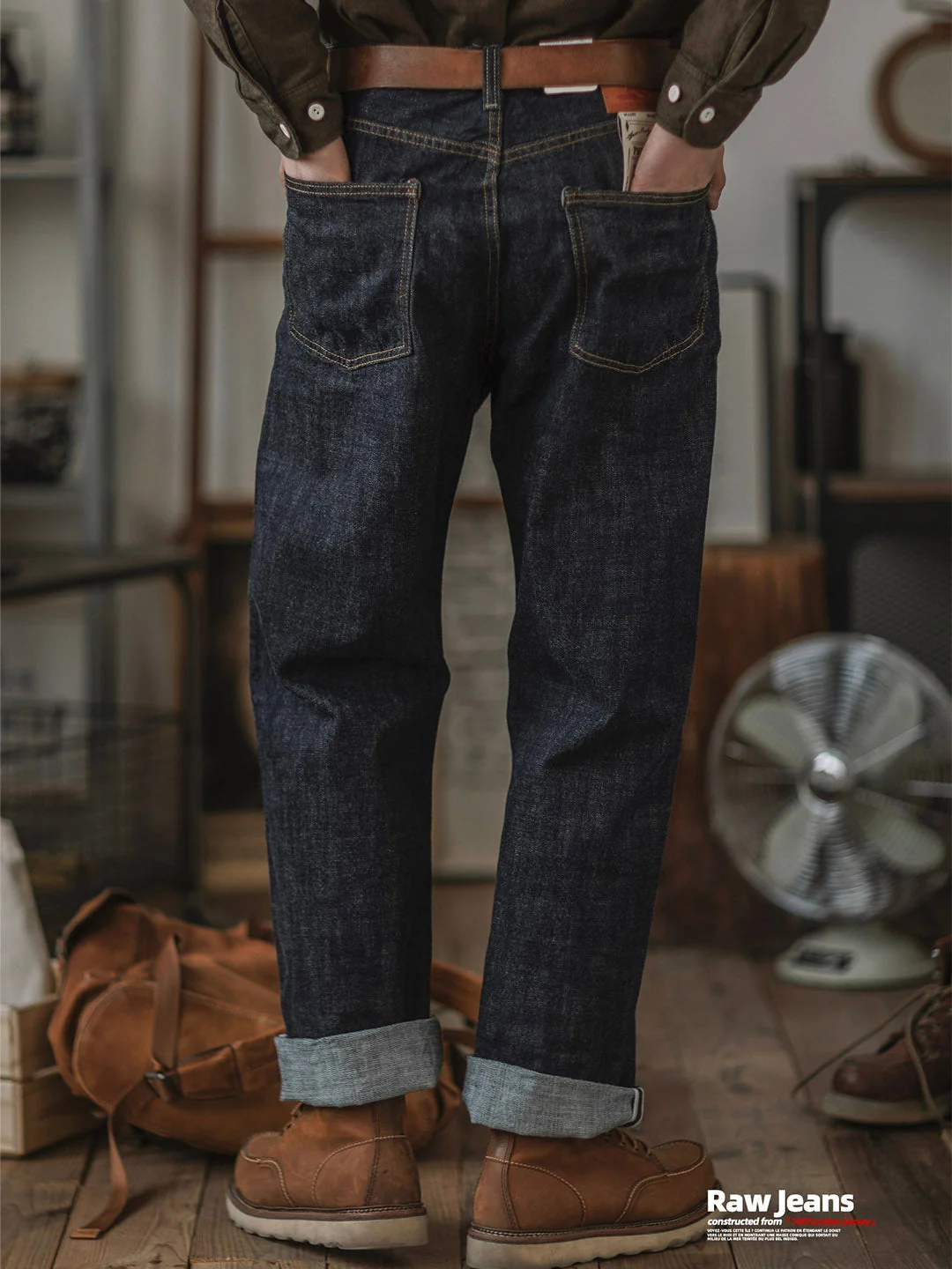 14oz Indigo Selvedge Denim Jeans f��r Herren - Hochwertige Verarbeitung & Zeitloser Stil